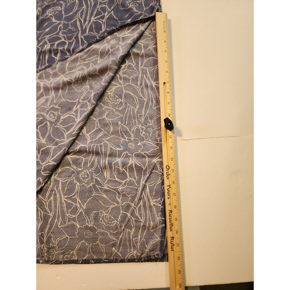 Roxy Pants Womens XXL Blue Wide Leg Floral Print Elastic Waist Boho Peasant - Picture 11 of 12